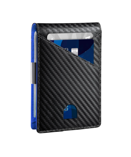 Cartera de hombre 11,5 x 8,5 cm Piel sintética Colores neutros Ranuras para tarjetas Bolsillo para la tarjeta más utilizada Cartera práctica y elegante para hombre