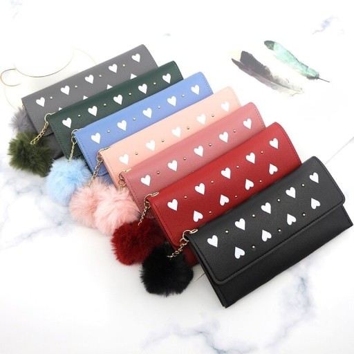Cartera de mujer con corazones M367