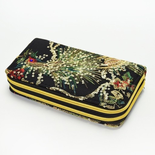 Cartera de mujer con pavo real