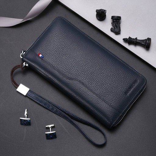 Cartera de piel para hombre grande M427