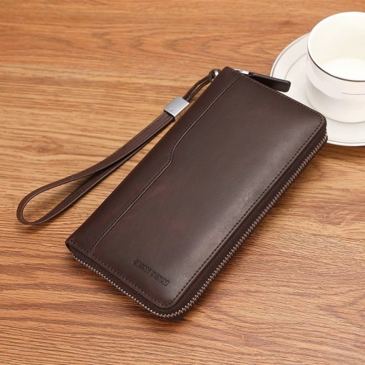 Cartera de piel para hombre grande M427