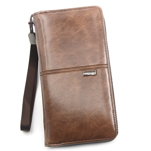 Cartera de piel para hombre grande M502