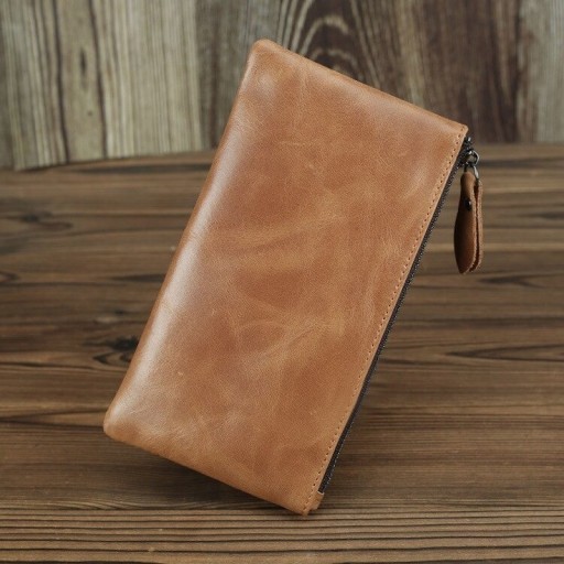 Cartera de piel para hombre grande M606