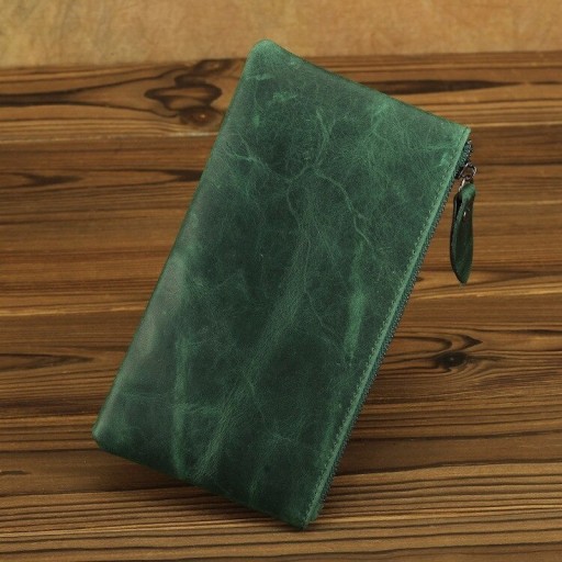 Cartera de piel para hombre grande M606