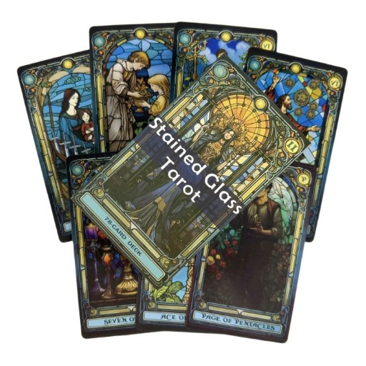 Cartes de tarot 78 pièces paquet de divination classique 10,2 x 6 cm illustrations colorées pour la lecture du tarot et la divination
