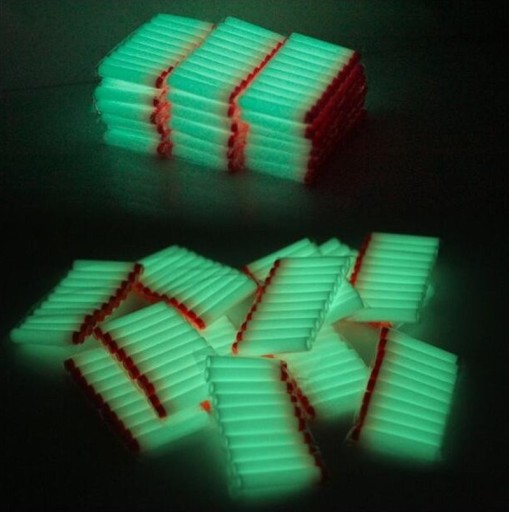 Cartuchos de substituição para pistola Nerf fluorescentes 40 unid