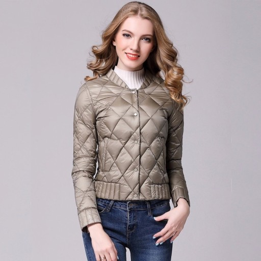 Casaco acolchoado feminino com padrão J2345