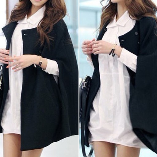 Casaco casual feminino - Preto