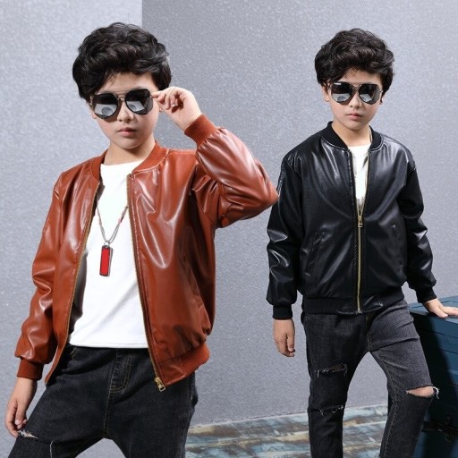 Casaco de pele para rapazes L2054