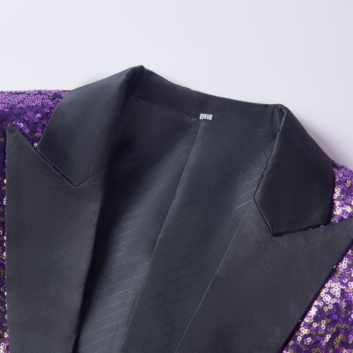 Casaco masculino com lantejoulas A2638