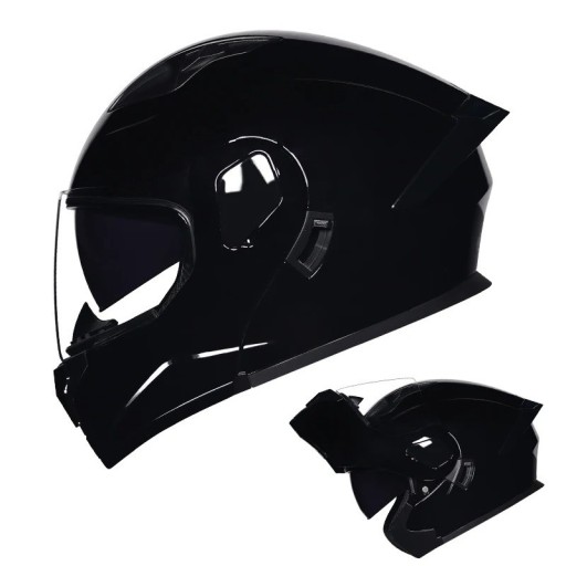 Casca de motocicletă integrală unisex cu fața completă ABS+PC, de culoare uniformă, pentru protecție rutieră