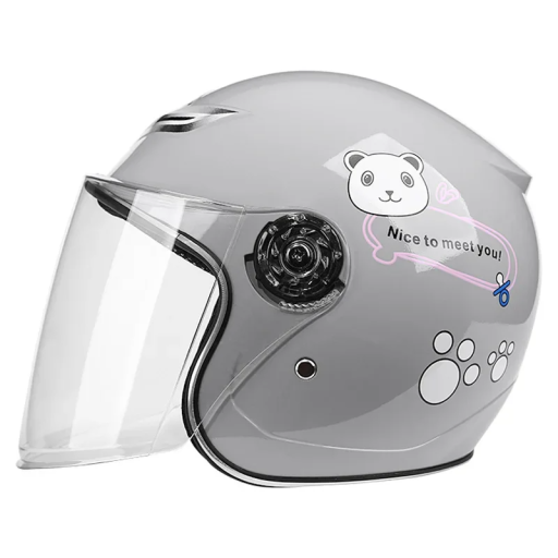 Casco de moto abatible para niños de 5 a 12 años Casco de moto protector Dimensiones 23 x 27 x 20 cm Plástico PP seguro Acolchado cómodo