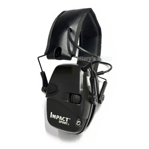 Casque anti-bruit tactique de tir avec microphone Casque pliable Réduction active du bruit Protection des oreilles Taille réglable Jack 3,5 mm
