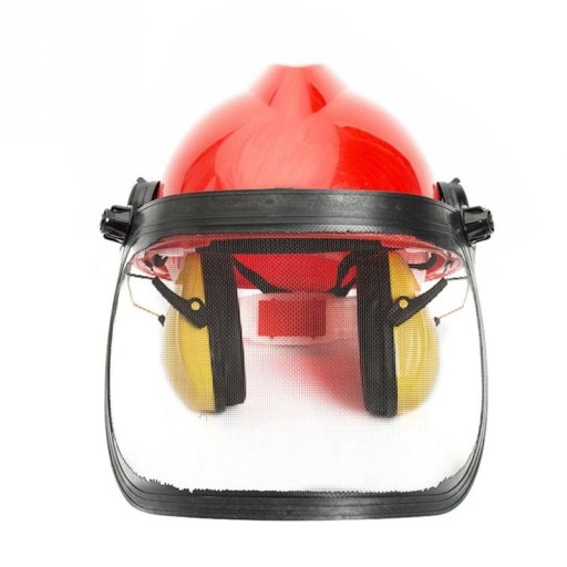 Casque de protection pour travailler avec une scie
