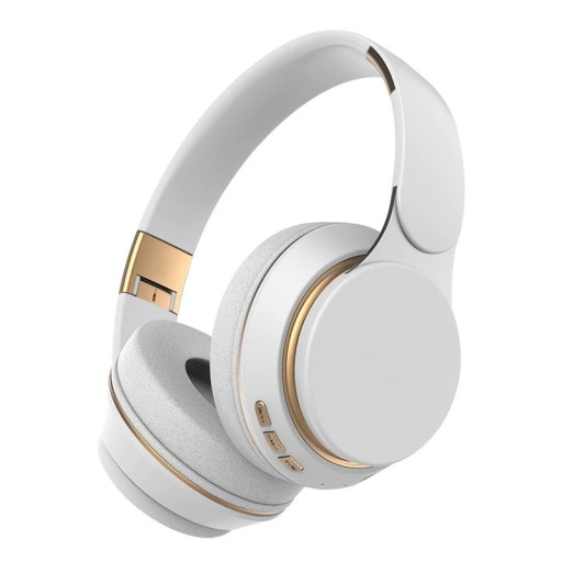 Casque sans fil supra-auriculaire avec microphone Bluetooth 5.0 Autonomie de 10 à 12 heures Slot pour carte Micro SD Portée de 10 m