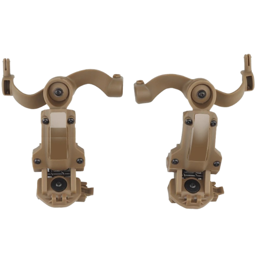 Casque tactique Support pour écouteurs Adaptateur rotatif multi-angles pour casque Accessoire pour ensemble tactique 10,5 x 13,4 x 4,5 cm