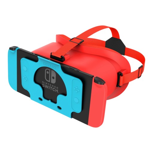 Casque VR pour Nintendo Switch et Switch OLED avec lentilles HD réglables, lunettes de réalité virtuelle avec sangle autour de la tête et sur le sommet