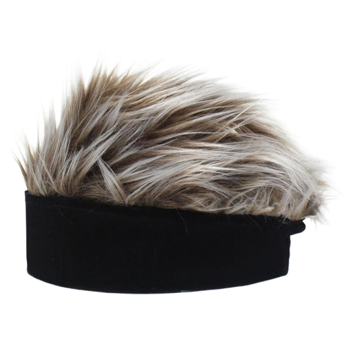 Casquette avec cheveux faux