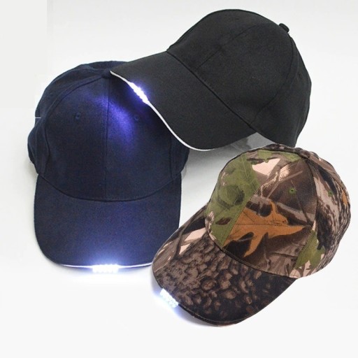 Casquette avec lumière LED