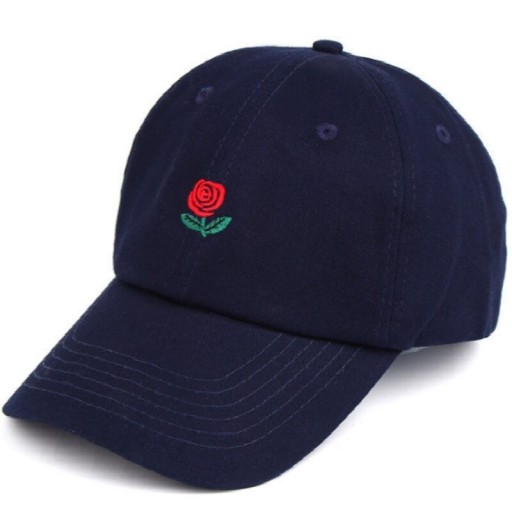 Casquette avec rose
