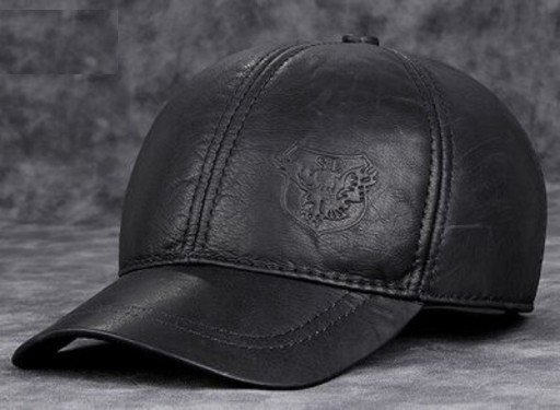 Casquette en cuir pour homme T173