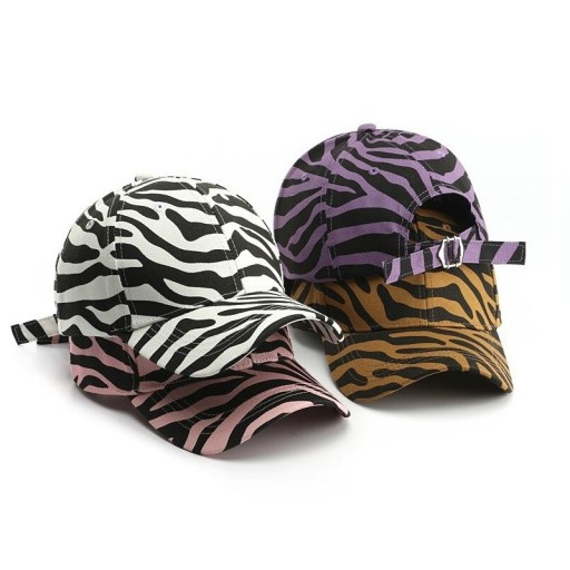 Casquette pour femme avec motif zèbre