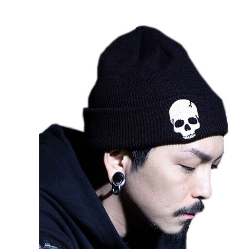 Casquette pour homme avec imprimé de crâne