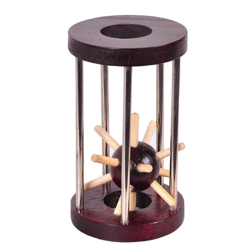 Casse-tête hérisson dans une cage