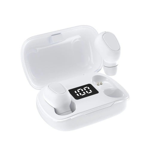 Căști wireless in-ear cu carcasă de încărcare cu display Bluetooth 5.0 Rază 10 m Control apeluri și volum Asistent vocal
