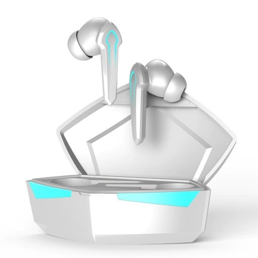 Căști wireless in-ear cu microfon și bluetooth 5.1 Raza 10 m Autonomie 4 până la 5 ore Control muzică Asistent vocal Cutie de încărcare pătrată