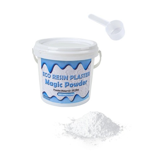 Casting Powder for Hobby Crafting 1000 g White Gypsum Mix with High Density for Making Coasters, Plant Pots and Decorative Castings