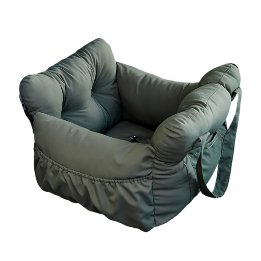 Căsuță de călătorie pentru câini în mașină 60×70×33 cm cu centură de siguranță, scaun auto spațios și antiderapant, geantă lavabilă pentru călătorii