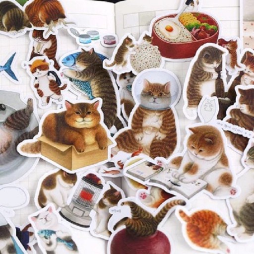 Cat Stickers 18 pcs