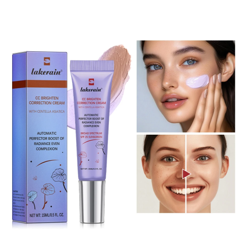 CC Face Cream SPF 25 15 ml 24 g Aufhellende getönte Creme mit UV-Schutz Leichtes Make-up Farbkorrektur Feuchtigkeitspflege Haut