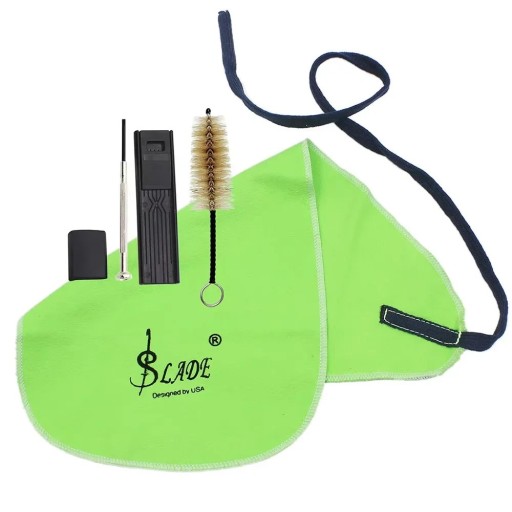 Cearceaf de curățare cu 4 accesorii pentru saxofon, clarinet, trompetă, flaut, picolo, hoboi Țesătură din bumbac cu absorbție ridicată Set universal pentru instrumente