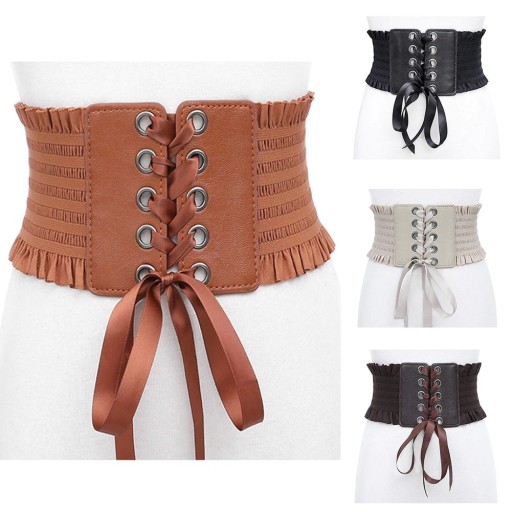 Ceinture corset pour femme avec lacets