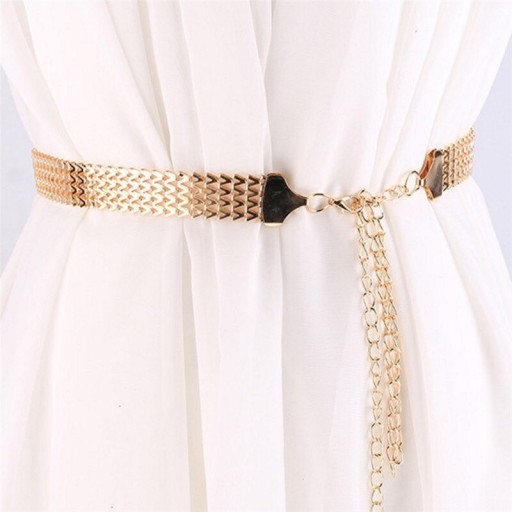 Ceinture dorée pour femme l156