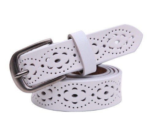 Ceinture en cuir décorative pour femme J2856