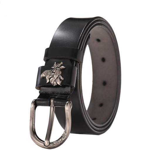 Ceinture en cuir pour femme avec décoration