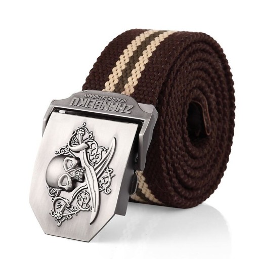 Ceinture pour homme avec tête de mort L367