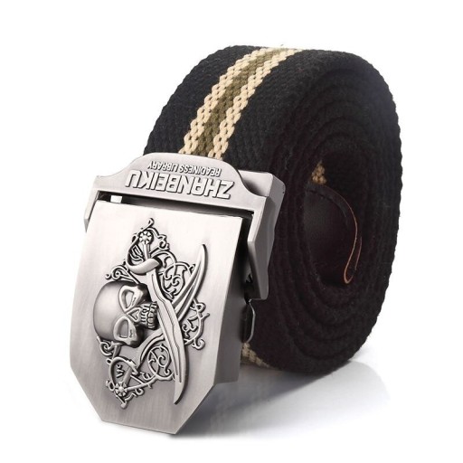 Ceinture pour homme avec tête de mort L367