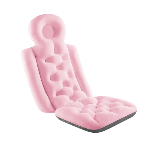 Celotelový kúpeľový vankúš 93 x 40 cm Polstrovaná podložka do vane s opierkou hlavy Protišmykový relaxačný vankúš Polyester výplň