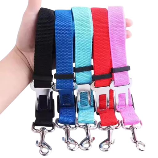Centura de siguranță pentru animale de companie Ajustabilă, curea din poliester cu cataramă metalică Varianta de culoare Accesoriu de călătorie pentru câini