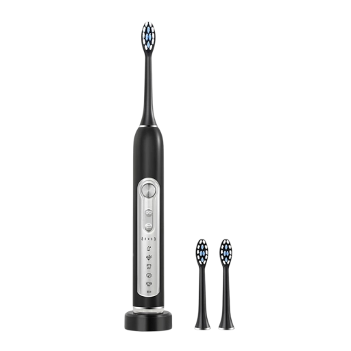 Cepillo de dientes eléctrico supersónico para adultos y niños, temporizador inteligente, blanqueamiento dental, IPX7, resistente al agua, juego de 2 cabezales reemplazables, limpieza eficaz.