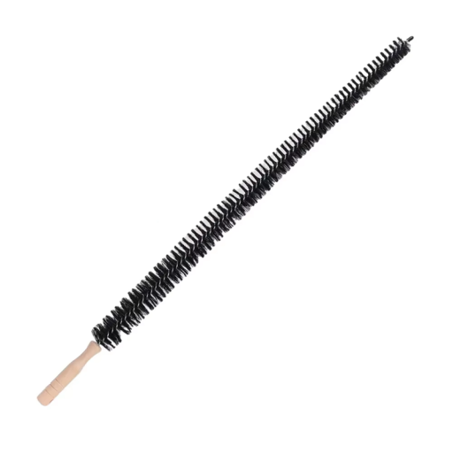 Cepillo de limpieza flexible 75 cm Cepillo largo para limpieza de tuberías y polvo Mango de madera Limpieza de secadora, frigorífico y debajo de los muebles