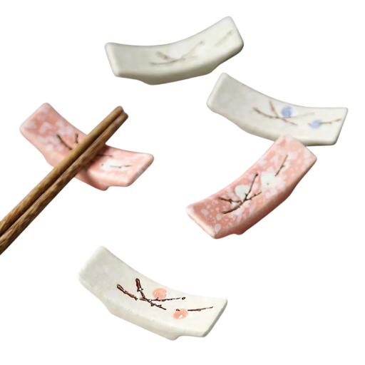 Ceramic Chopstick Holder Japanese Motif Creative Resting Stand for Chopsticks Table Accessory Kitchen Supplies Holder for Chopsticks for Home