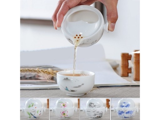 Ceramiczny zestaw do herbaty 2 szt