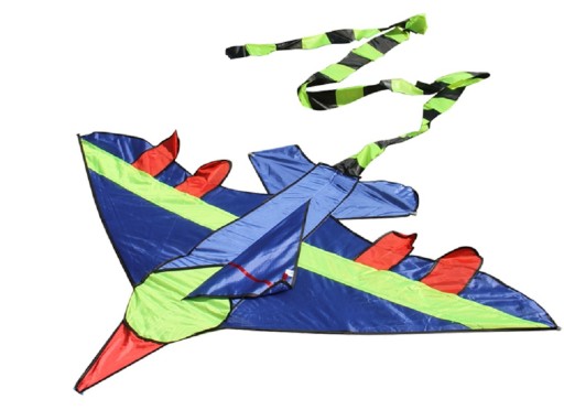Cerf-volant en forme d'avion - Bleu