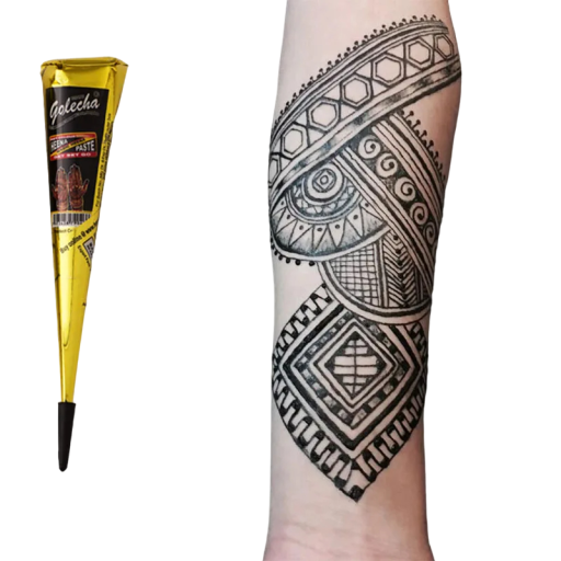 Černá henna Henna na dočasné tetování Černá pasta na dočasné tetování