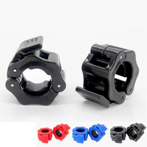 Cerraduras de liberación rápida para mancuernas 2 piezas 25 mm Cerraduras de plástico para ejes de mancuernas Hebillas bloqueables para un entrenamiento de fuerza seguro en el gimnasio